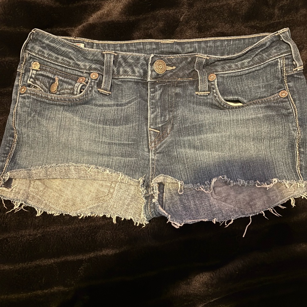 True religion booty shorts Jean
